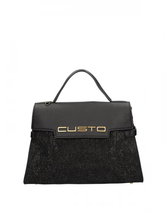 Foto van product Custo Barcelona Handtas 'Iduna Ultra' goud / zwart / wit