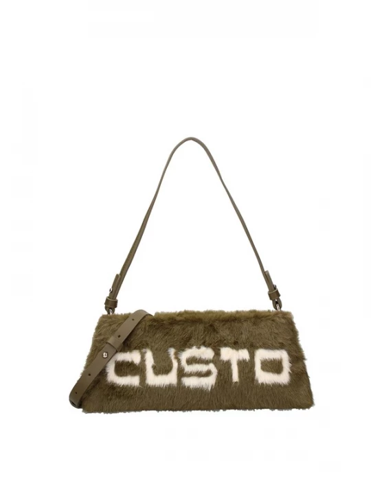 Foto van product Custo Barcelona Schoudertas donkergroen / wit