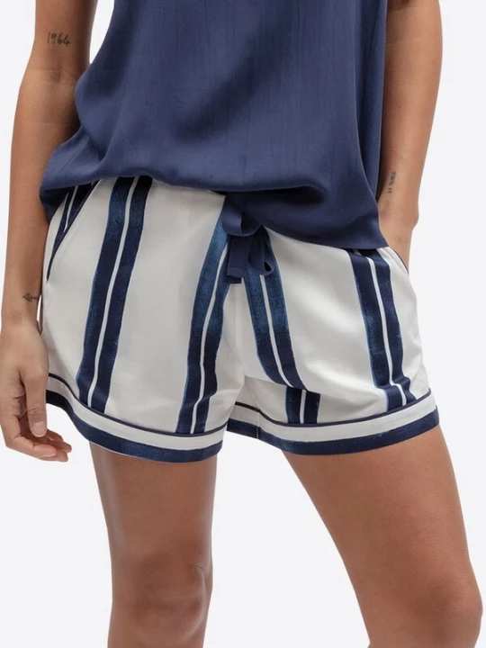 Foto van product Cyberjammies Korte pyjama 'Celestial Nights' marine / wit