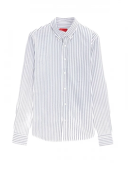 Foto van product D’S Damat Overhemd marine / wit D'S Damat
