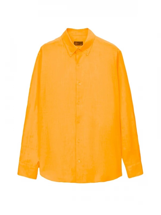Foto van product D’S Damat Overhemd oranje gemêleerd D'S Damat