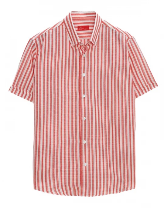 Foto van product D’S Damat Overhemd watermeloen rood / wit D'S Damat