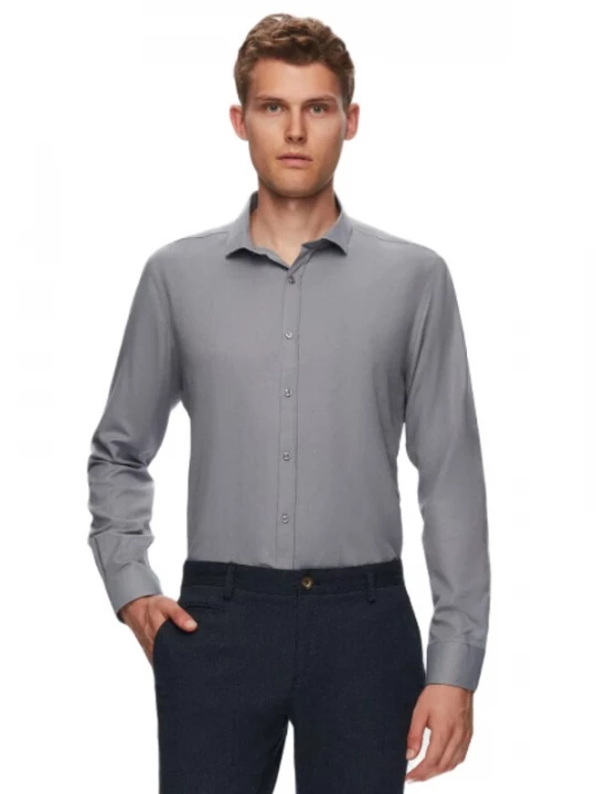 Foto van product D’S Damat Zakelijk overhemd grijs D'S Damat