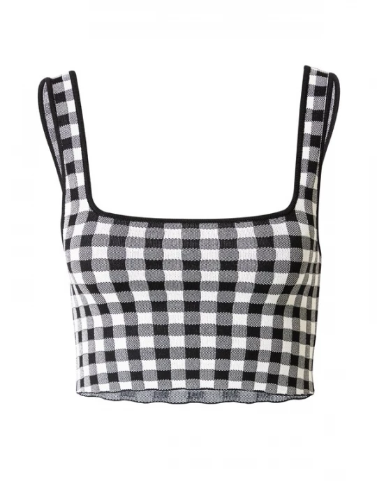 Foto van product Daahls by Emma Roberts exclusively for ABOUT YOU Gebreide top 'Aylin' zwart / wit