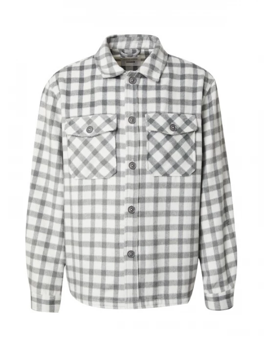 Foto van product DAN FOX APPAREL Tussenjas 'Benjamin' grijs / wit