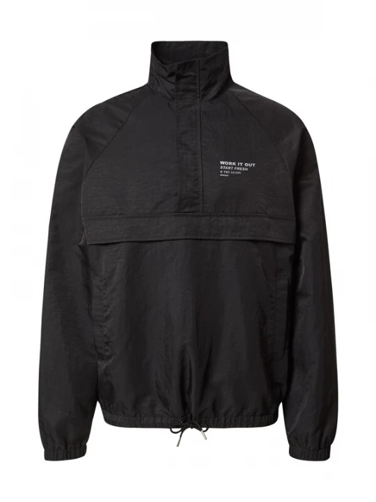 Foto van product DAN FOX APPAREL Tussenjas 'Bennet' zwart / wit