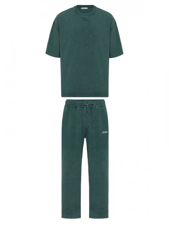 Foto van product Dandalo Joggingpak donkergroen / wit