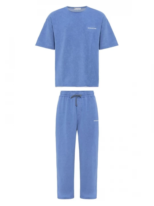 Foto van product Dandalo Joggingpak royal blue / koningsblauw / wit