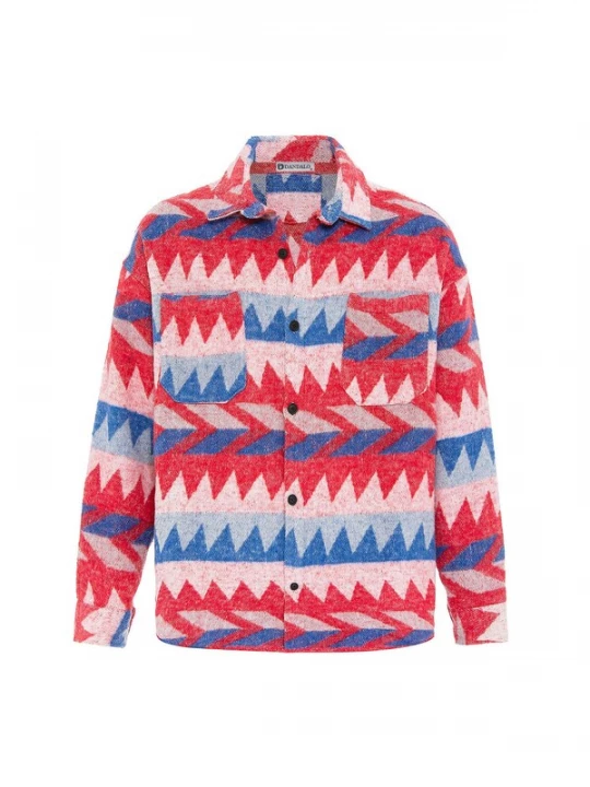 Foto van product Dandalo Overhemd blauw / rosa / rood