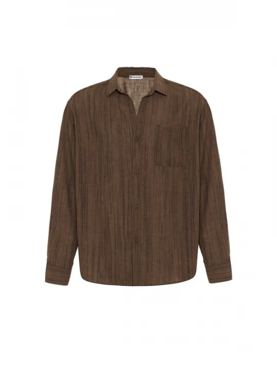Foto van product Dandalo Overhemd bruin / donkerbruin