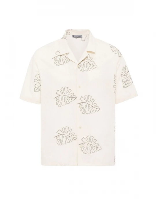 Foto van product Dandalo Overhemd bruin / offwhite