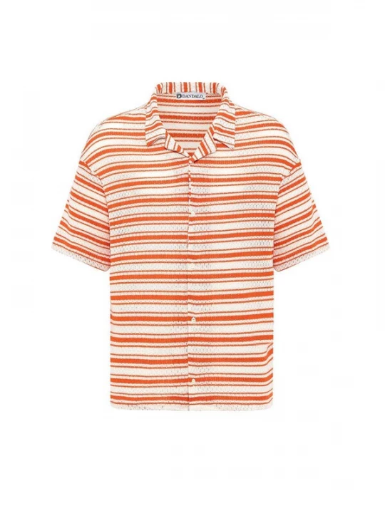 Foto van product Dandalo Overhemd oranje / wit