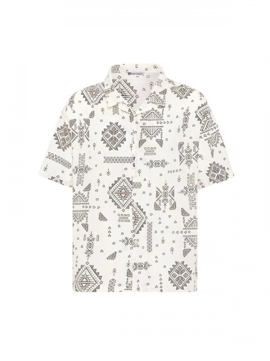 Foto van product Dandalo Overhemd zwart / offwhite