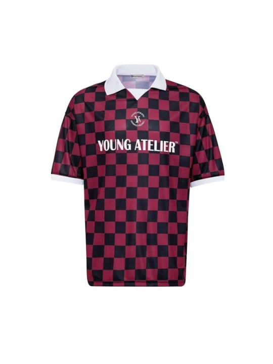 Foto van product Dandalo Shirt bordeaux / zwart / wit