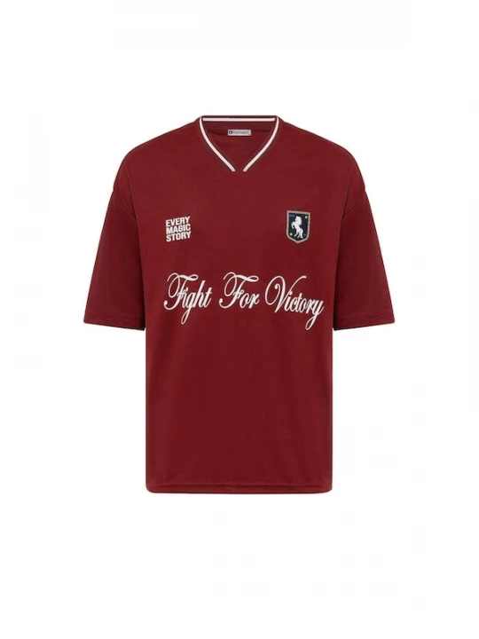 Foto van product Dandalo Shirt bourgogne / zwart / wit