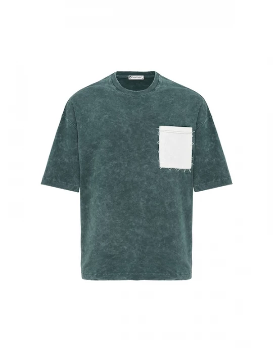 Foto van product Dandalo Shirt donkergroen / wit