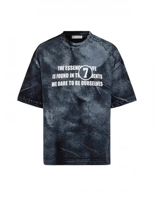 Foto van product Dandalo Shirt duifblauw / zwart / wit