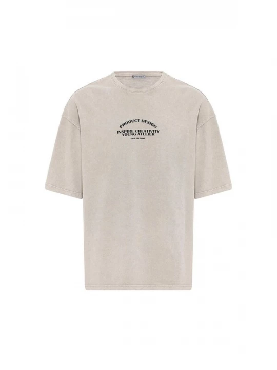 Foto van product Dandalo Shirt 'Jehuel' stone grey / zwart