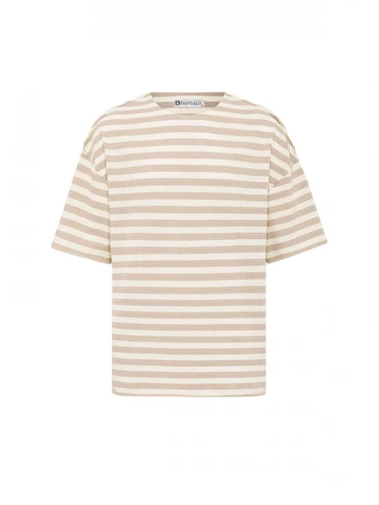 Foto van product Dandalo Shirt lichtbeige / brokaat