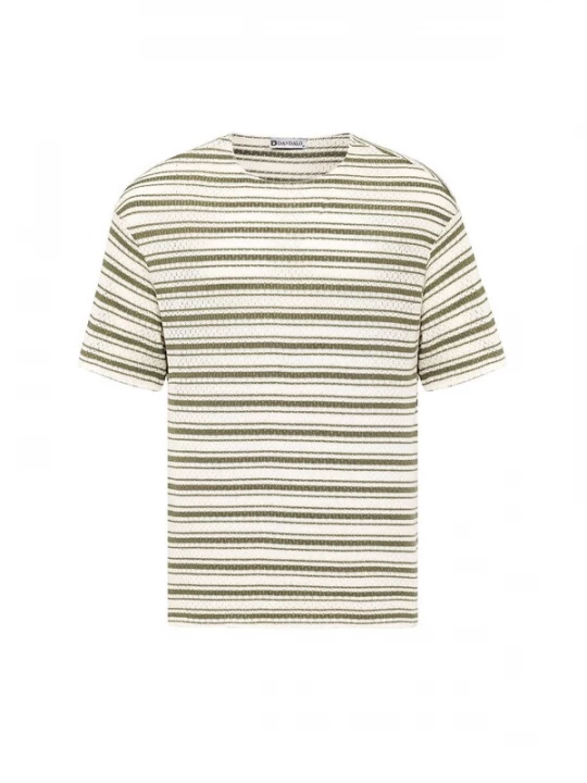 Foto van product Dandalo Shirt olijfgroen / offwhite