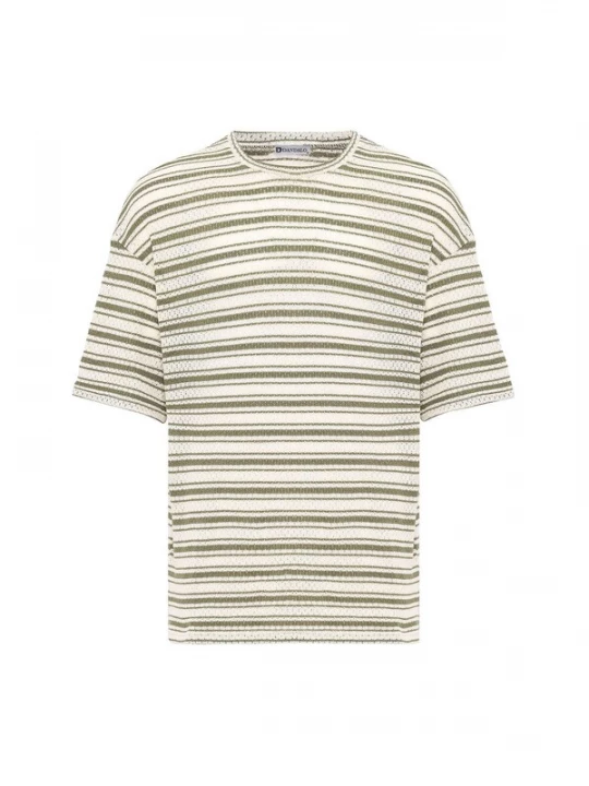 Foto van product Dandalo Shirt olijfgroen / wit