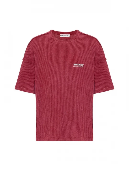 Foto van product Dandalo Shirt wijnrood / wit