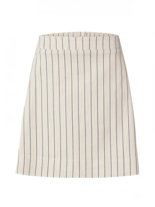 Foto van product Danefae Rok 'Danelondon' crème / blauw