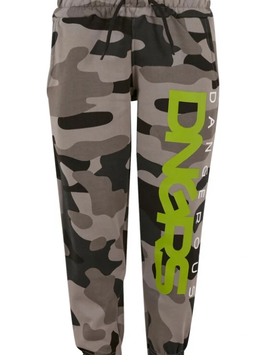 Foto van product Dangerous DNGRS Broek 'Classic' taupe / kaki / limoen / zwart