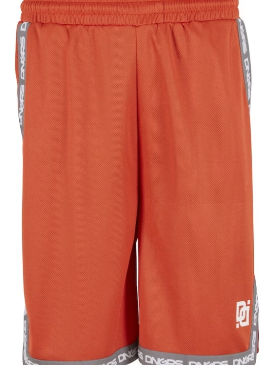 Foto van product Dangerous DNGRS Broek 'Dunkin' grijs / oranjerood / wit