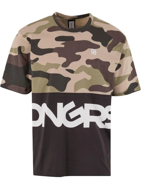 Foto van product Dangerous DNGRS Shirt ecru / kaki / zwart / wit