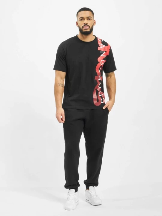Foto van product Dangerous DNGRS Shirt 'Hyena' rood / zwart / wit