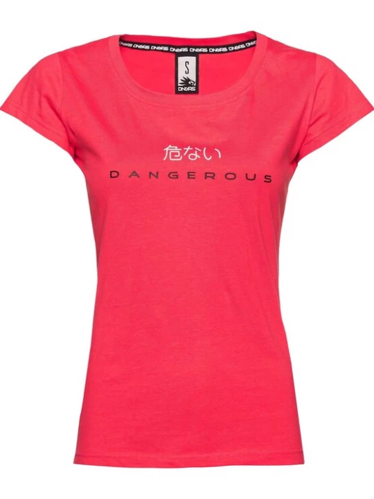 Foto van product Dangerous DNGRS Shirt 'Loud' pink / zwart / wit