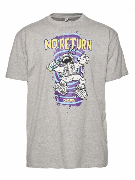 Foto van product Dangerous DNGRS Shirt 'No Return' lichtblauw / geel / grijs / lila / wit