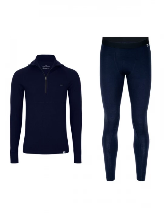 Foto van product DANISH ENDURANCE Basislaag 'Core Merino Half Zip' donkerblauw