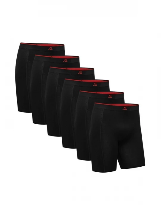 Foto van product DANISH ENDURANCE Boxershorts 'Bamboo Extra Long Trunks' zwart