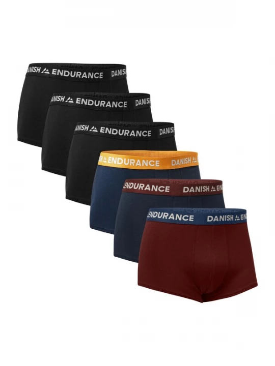 Foto van product DANISH ENDURANCE Boxershorts 'Classic Short Trunks' navy / bordeaux / zwart