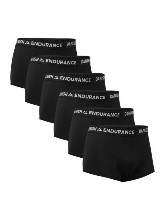 Foto van product DANISH ENDURANCE Boxershorts 'Classic Short Trunks' zwart / wit