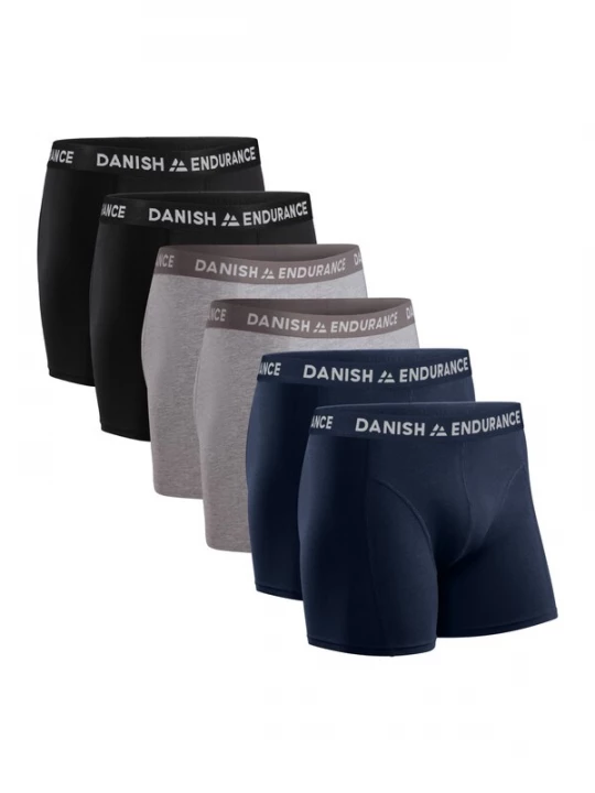 Foto van product DANISH ENDURANCE Boxershorts 'Classic Trunks' blauw / grijs / zwart
