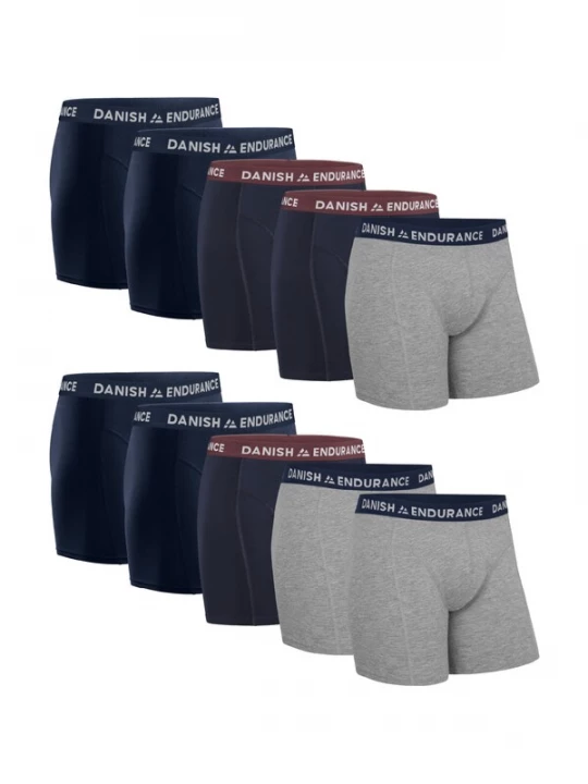 Foto van product DANISH ENDURANCE Boxershorts donkerblauw / grijs / zwart