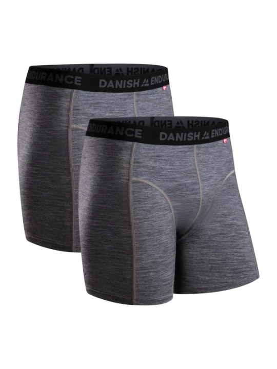 Foto van product DANISH ENDURANCE Boxershorts grijs / oranje / zwart