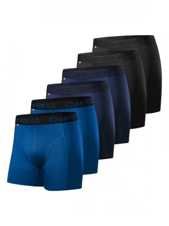 Foto van product DANISH ENDURANCE Boxershorts navy / ultramarine blauw / zwart