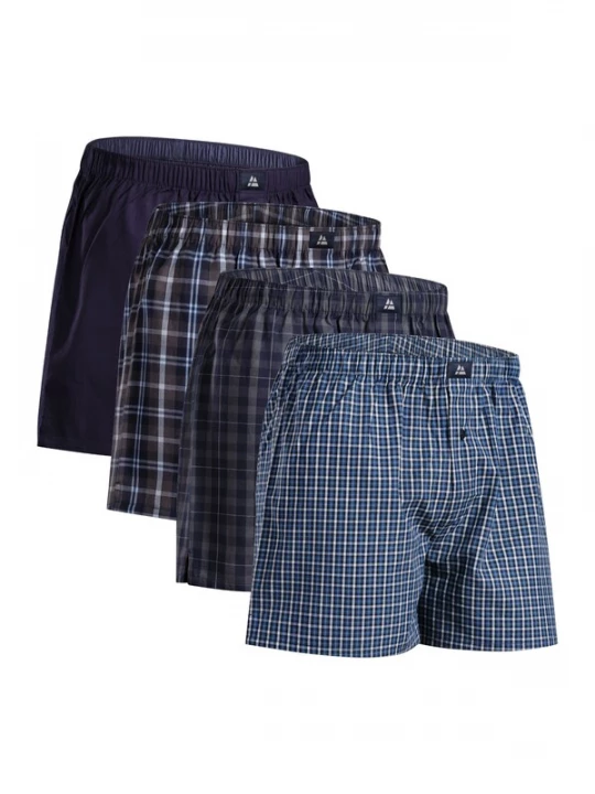 Foto van product DANISH ENDURANCE Boxershorts 'Organic Woven' blauw / donkerblauw / wit