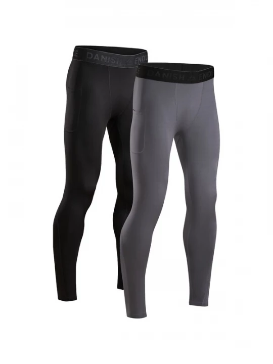 Foto van product DANISH ENDURANCE Functionele broek 'Power Compression' grijs / zwart