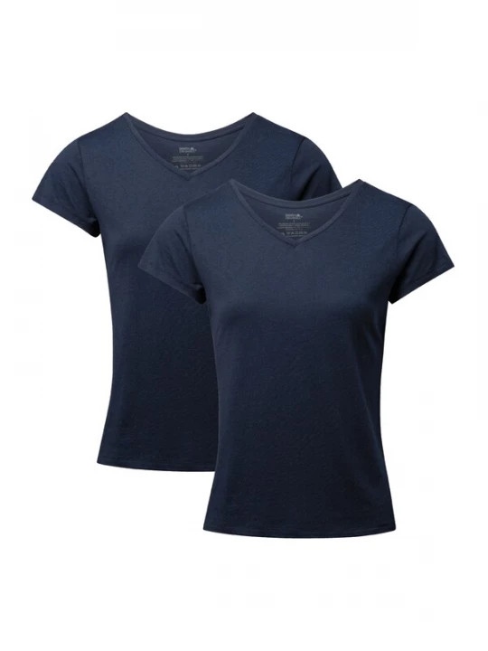 Foto van product DANISH ENDURANCE Shirt 'Ease V-Neck' donkerblauw