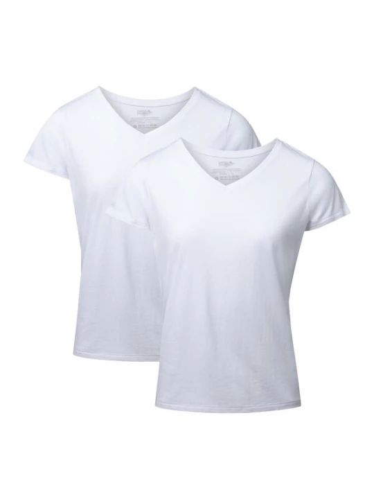 Foto van product DANISH ENDURANCE Shirt 'Ease V-Neck' wit