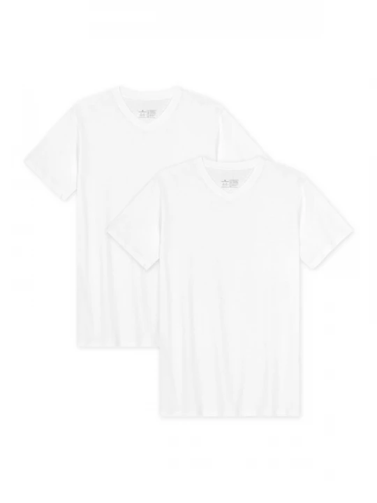 Foto van product DANISH ENDURANCE Shirt 'Ease V-Neck' wit