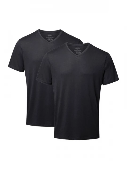 Foto van product DANISH ENDURANCE Shirt 'Ease V-Neck' zwart
