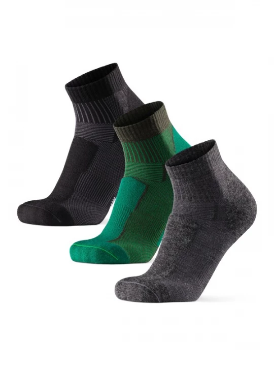 Foto van product DANISH ENDURANCE Sokken 'Light Hiking Low-Cut' grijs / groen