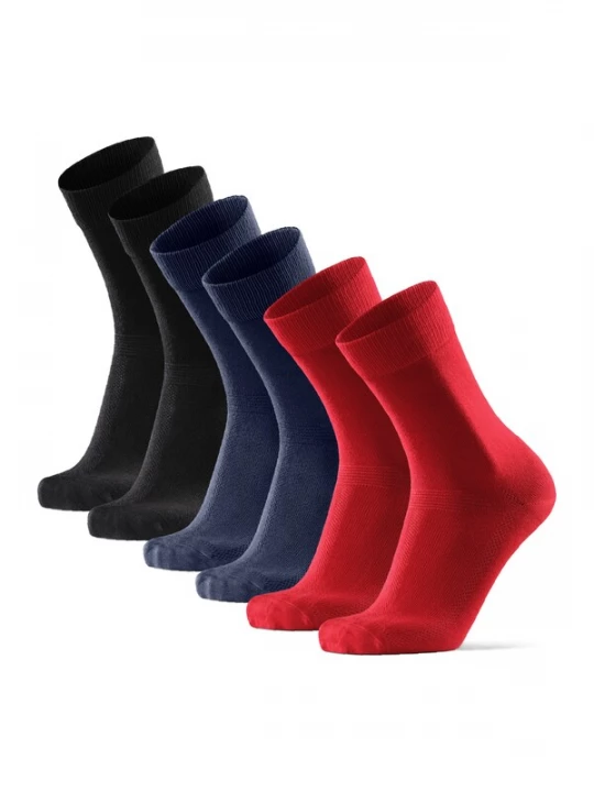 Foto van product DANISH ENDURANCE Sportsokken 'Bamboo Crew' navy / rood / zwart