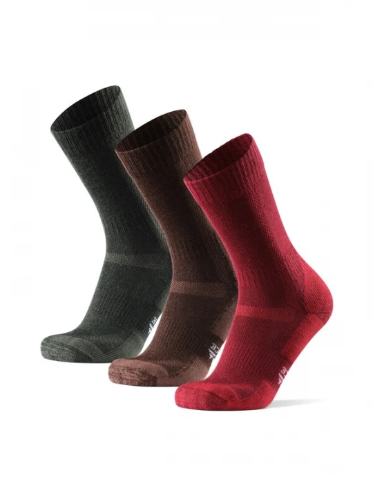 Foto van product DANISH ENDURANCE Sportsokken 'Classic Hiking Crew' bruin / bordeaux / zwart